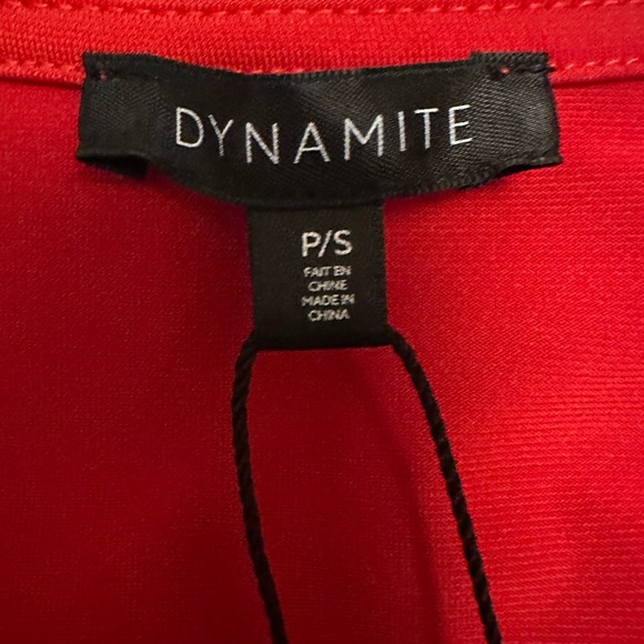 Dynamite red square neck bodysuit NWT - Picture 2 of 3